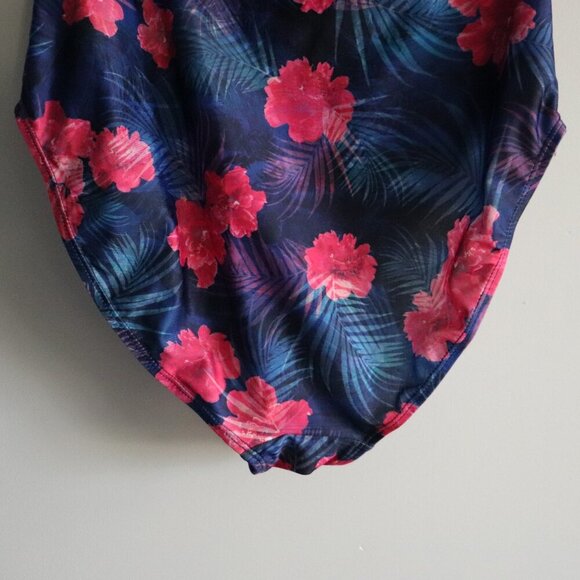 Mountain Warehouse Women's Sz 8 Blue/Pink Floral Halter Neck One Piece Swim Suit - Picture 8 of 11